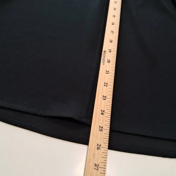 J.Crew Black Pleated Blouse Button Detail Minimalist Chic Top - Picture 7 of 9